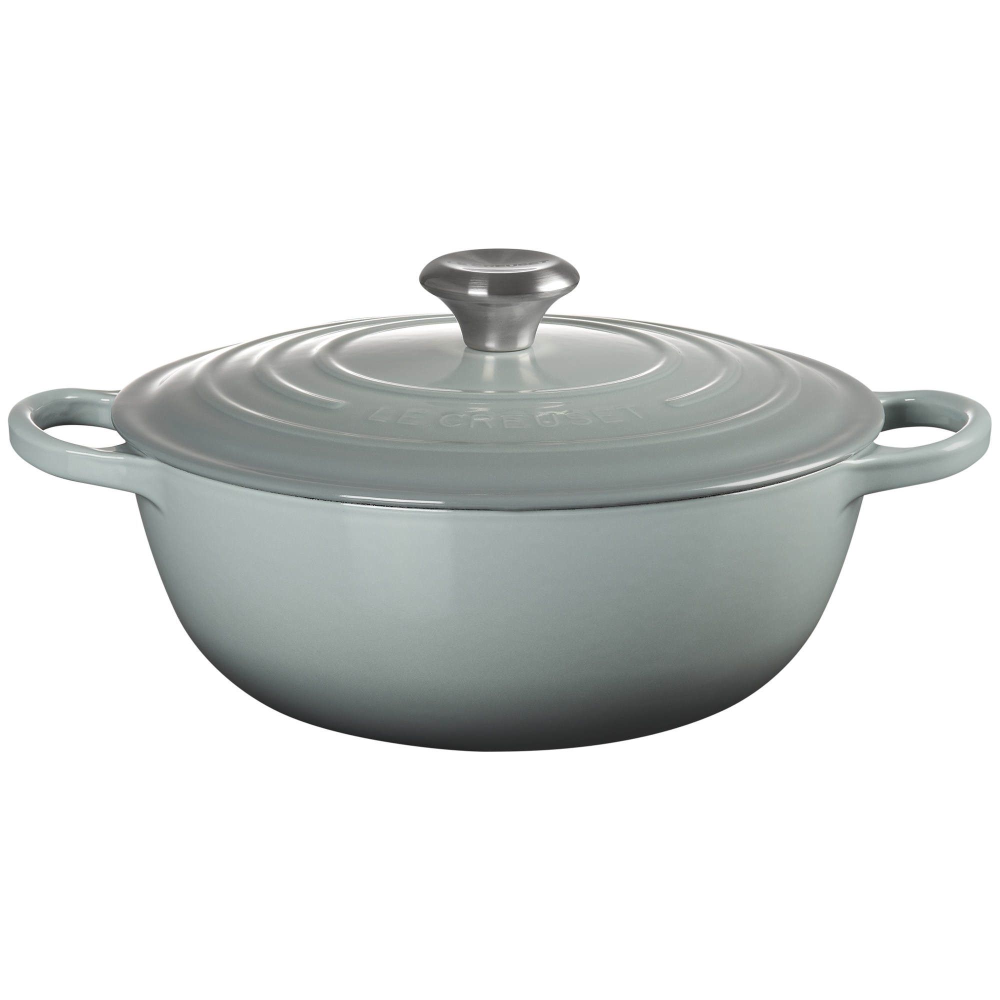 Le Creuset Signature Marmite Braadpan, 26cm sea salt